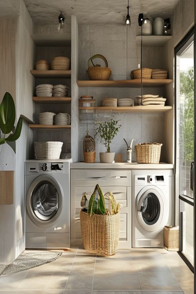 Industrial Laundry Room Worktop Ideas